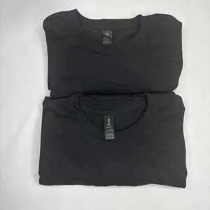 NEW 2 pack Gildan Plain Black Dryblend Short Sleeve Crewneck T-Shirt Size 2XL